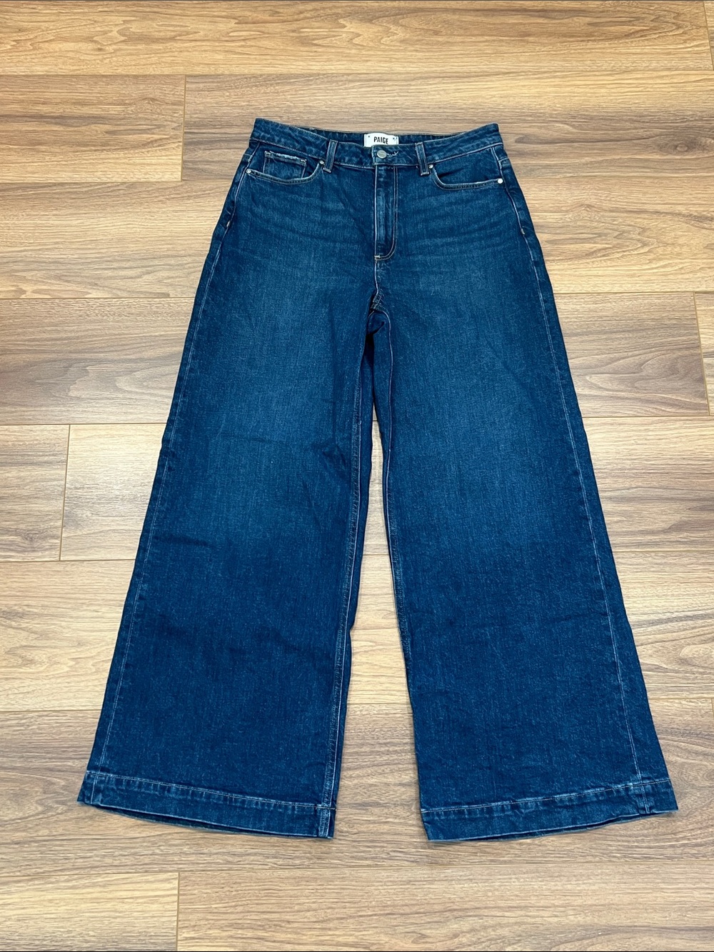 Paige Wide Leg Harper Jeans in Gracie Lou Size 30 - Picture 2 of 14